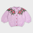Load image into Gallery viewer, Rosette Hand-Knitted Cardigan