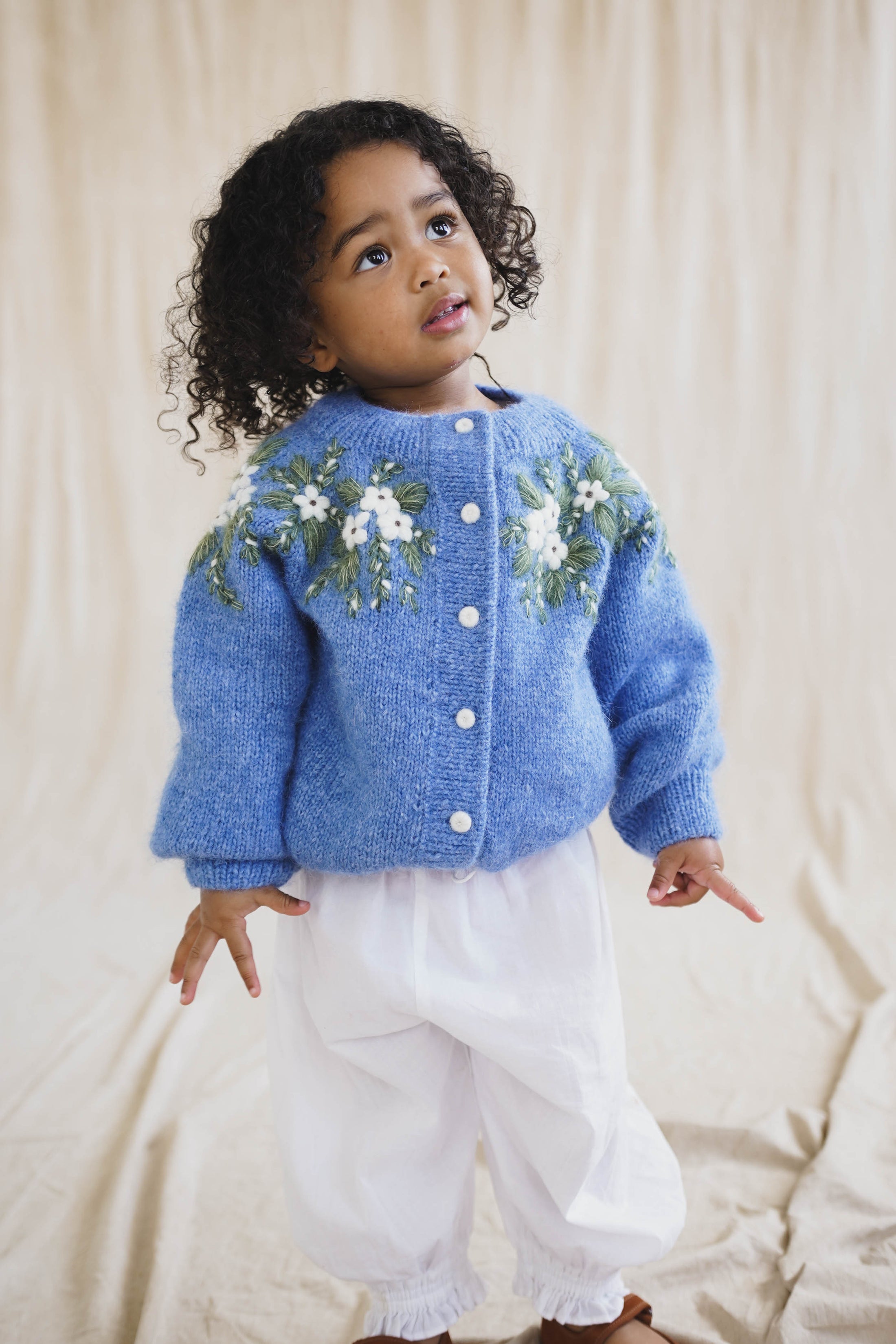 Bluebell Hand-Knitted Cardigan