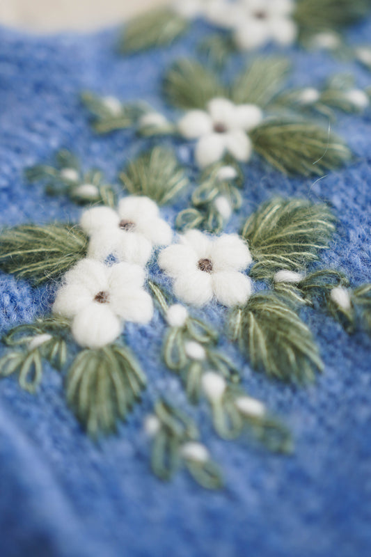 Bluebell Hand-Knitted Cardigan
