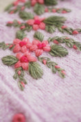 Load image into Gallery viewer, Rosette Hand-Knitted Cardigan