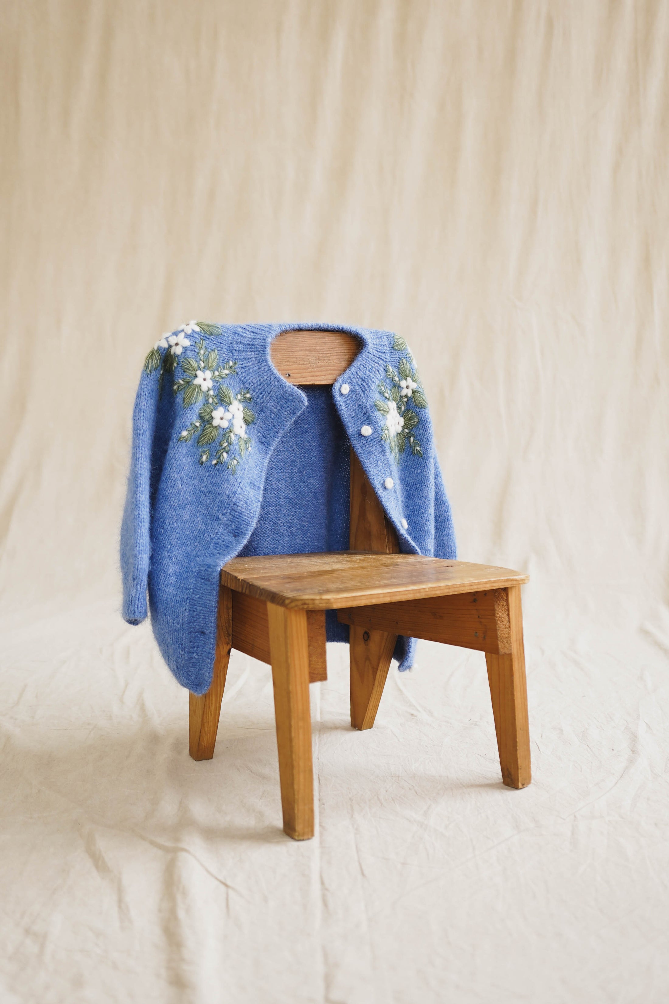 Bluebell Hand-Knitted Cardigan