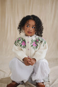 Load image into Gallery viewer, Botanical Hand-Knitted Cardigan