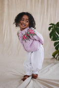 Load image into Gallery viewer, Rosette Hand-Knitted Cardigan