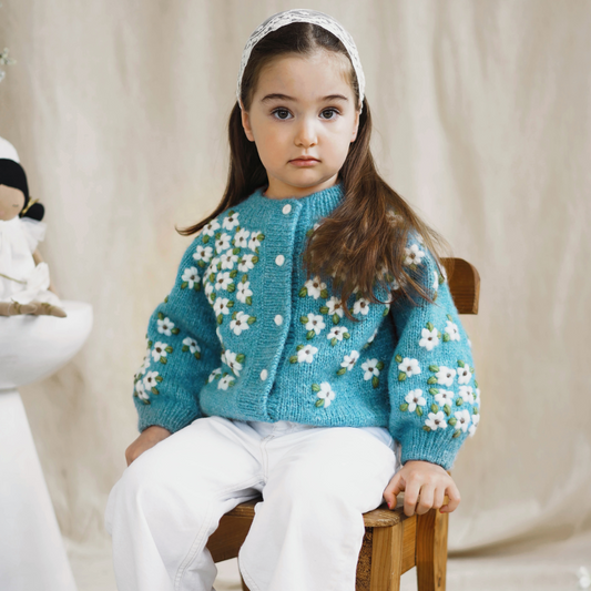 Daisywave Hand-Knitted Cardigan