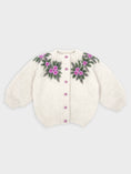 Load image into Gallery viewer, Botanical Hand-Knitted Cardigan