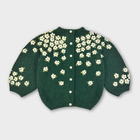 Forest Daisies Knitted Cardigan