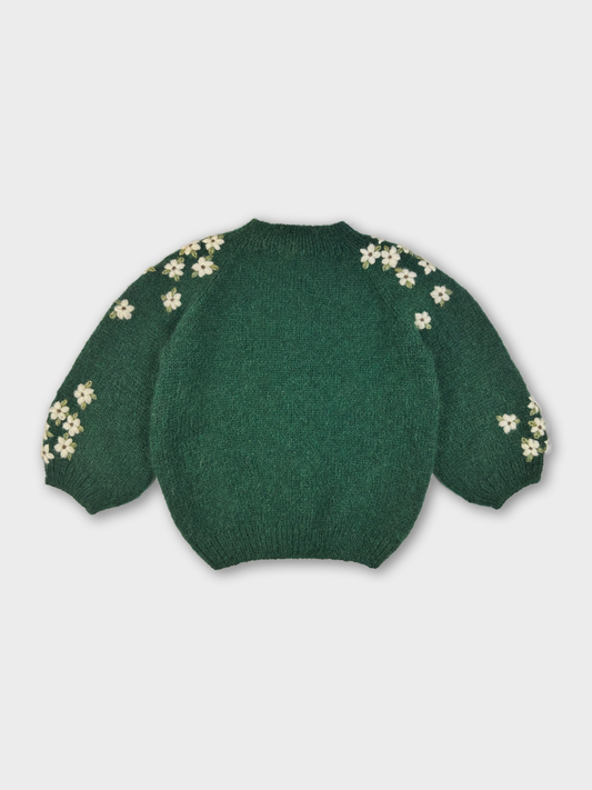 Forest Daisies Knitted Cardigan