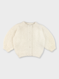 Load image into Gallery viewer, White Hand-Knitted Cardigan