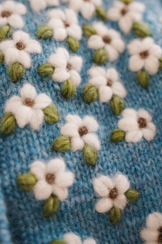 Daisywave Hand-Knitted Cardigan