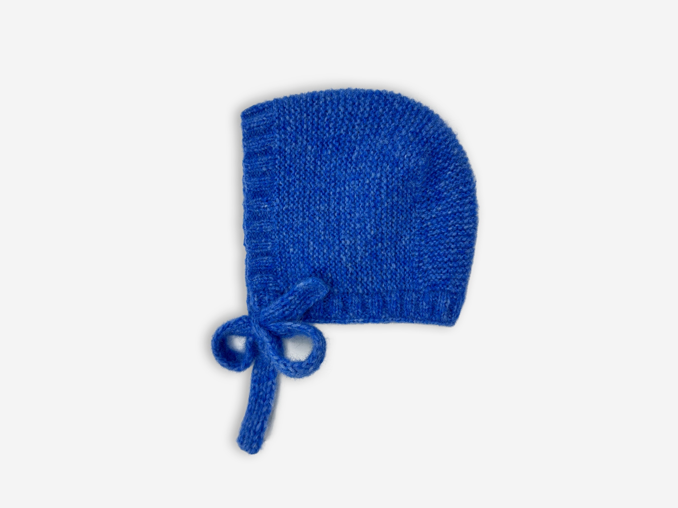 Azure Blue Hand-Knit Bonnet