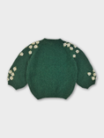 Load image into Gallery viewer, Forest Daisies Hand-Knitted Cardigan
