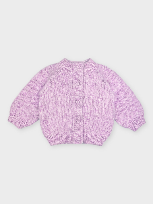 Pink Hand-Knit Cardigan