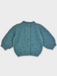 Load image into Gallery viewer, Sea Blue Hand-Knit Cardigan
