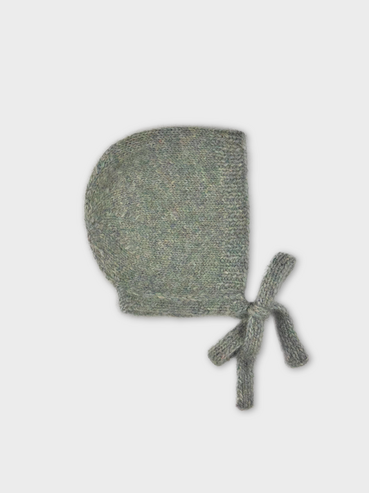 Sea Green Hand-Knit Bonnet