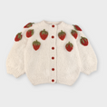 Load image into Gallery viewer, Strawberry Fields Hand-Knitted Cardigan
